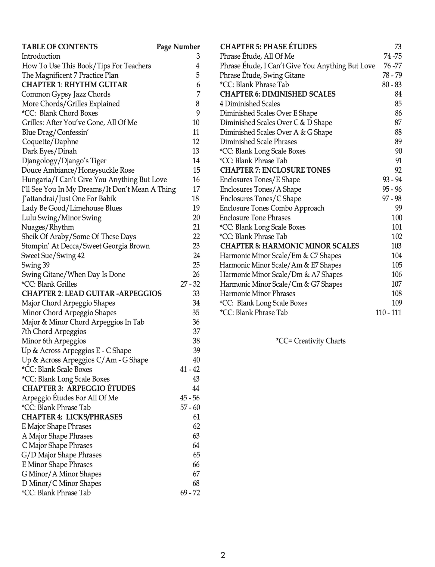 Manifesting Manouche: Gypsy Jazz Guitar instruction book (PDF download)