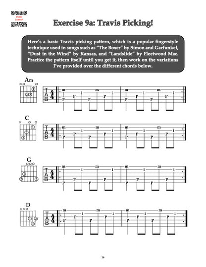 Ultimate Fingerstyle Workbook for Beginners (Physical Book)