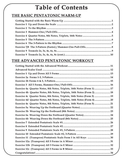 Ultimate Pentatonic Scale Workbook ( eBook)